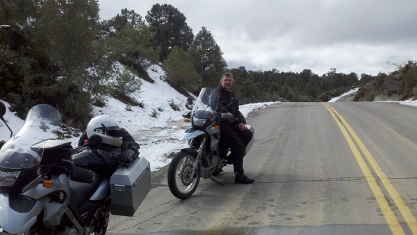David with snow